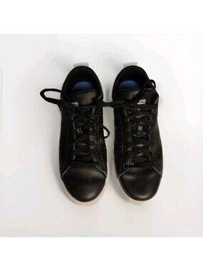 Kswiss Mens Court Casper Black Leather Shoes (05586-002-M Low) Size 9.5